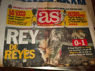 Periódico Real Madrid 7ª Copa Europa 1998