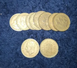 Lote 10 monedas 100 pesetas España 1982-1998