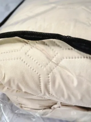 Funda sofá 2 plazas + chaise longue beige