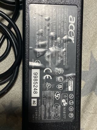 Cargador Acer Negro