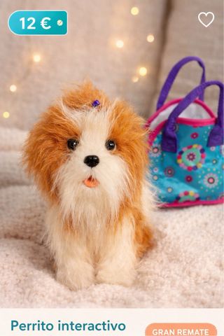 Peluche perrito interactivo