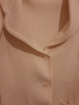 Abrigo capa beige talla única