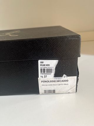 Tronchetto Gattinoni Pelle Nero Elastico laterale