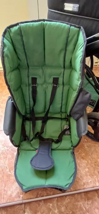 Carrito Bebecar verde 2 piezas