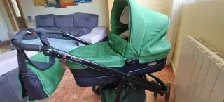 Carrito Bebecar verde 2 piezas