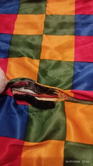 Disfraz payaso cuadros, con gorro.