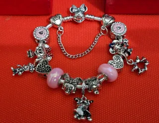 Bracciale Minnie Mouse Argento 925