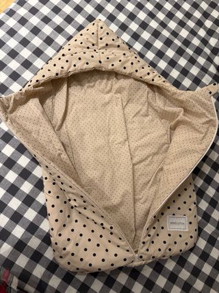 Saco Minicoton lunares bebé entretiempo