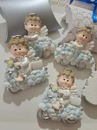 Bomboniere angelo calamita battesimo nascita compl