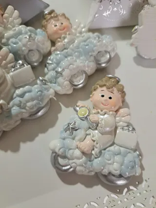 Bomboniere angelo calamita battesimo nascita compl