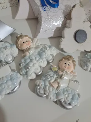 Bomboniere angelo calamita battesimo nascita compl