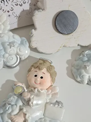 Bomboniere angelo calamita battesimo nascita compl