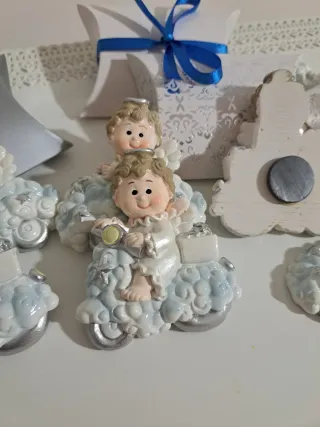 Bomboniere angelo calamita battesimo nascita compl