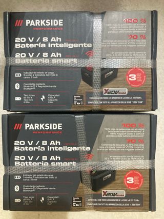 2 Batterie Parkside Smart Bluetooth 20V 8Ah