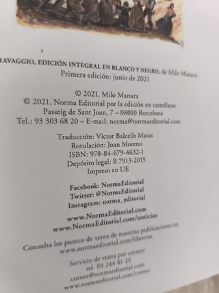 MILO MANARA CARAVAGGIO EDICIÓN INTEGRAL B/N