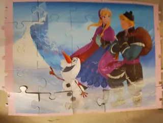 Puzzle Frozen Olaf Anna Kristoff
