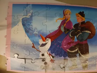 Puzzle Frozen Olaf Anna Kristoff