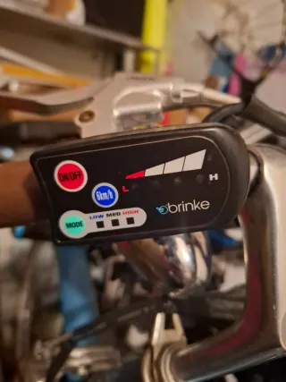 Bicicleta Brinke eléctrica Azul