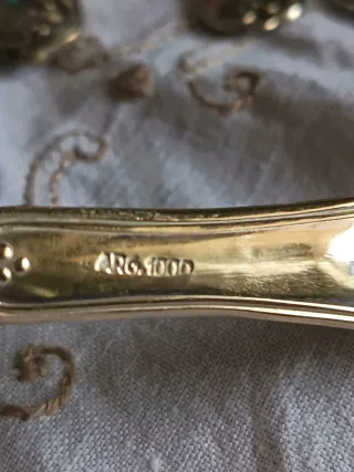 Servizio Vintage Wellner placcato A 1000 da pesce