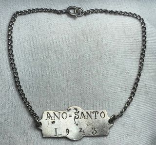 Pulsera Plata Ley Año Santo + Regalo