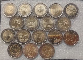 Lote 17 monedas 2€ para Wuinslow----SC.