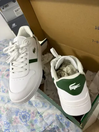 Zapatillas Lacoste Blancas y Verdes