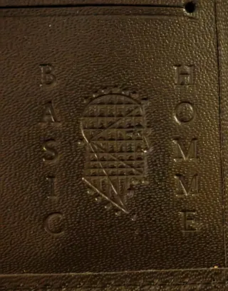 Cartera/Billetera negra nueva con caja roja