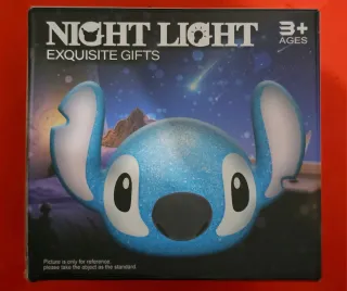 Lampada Stitch Blu Scintillante