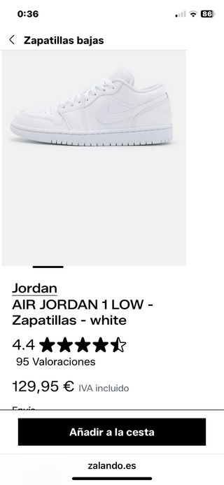 Zapatillas Nike Air Jordan Beige/Blanco