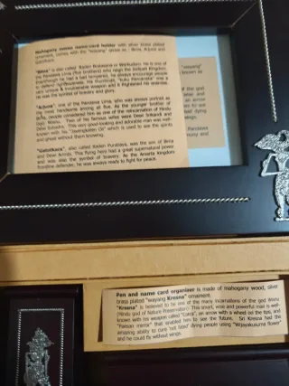 Set organizador escritorio decoración artesanal