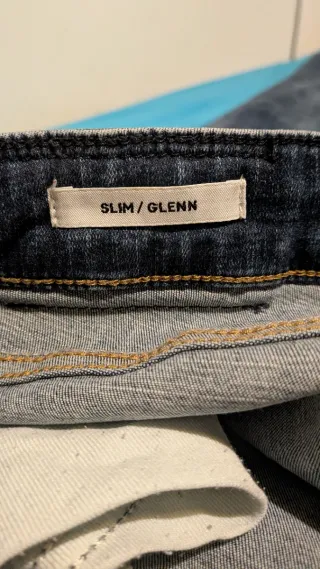 Vaqueros Jack & Jones Glenn Azul Oscuro - W28/L32