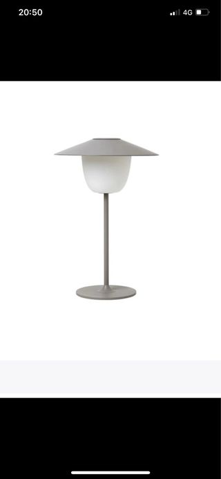 Lampada da tavolo moderna grigio/bianco
