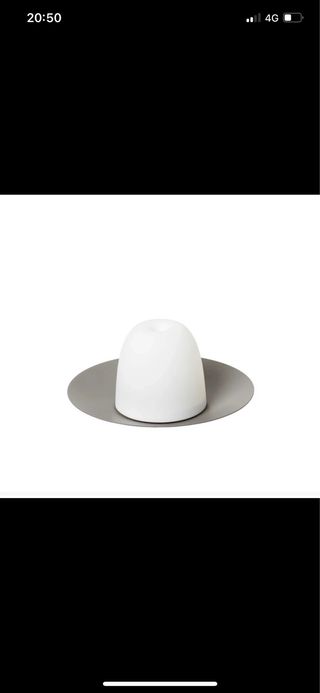 Lampada da tavolo moderna grigio/bianco