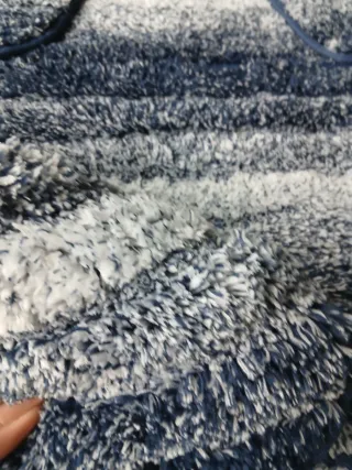 Tris Bagno Fancy Home Blu/Bianco