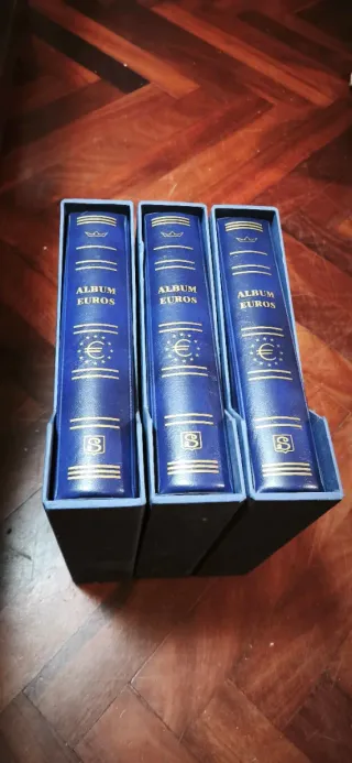 3 Álbumes Vacíos Monedas Euro