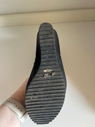 Stivaletti zeppa alta neri Aldo