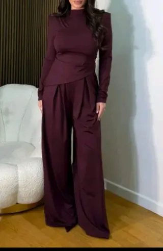 Completo donna viola