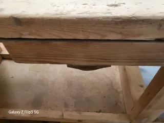 Banco de carpintero antiguo 210x65x88