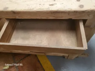 Banco de carpintero antiguo 210x65x88