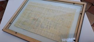 Antico papiro egizio 30 x 40 cm della regina Nefer