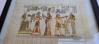 Antico papiro egizio 30 x 40 cm della regina Nefer