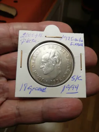Moneda Juan Carlos I 1994 Plata 18g