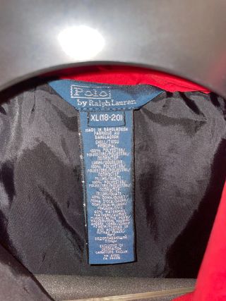 Chaqueta Ralph Lauren Roja pluma