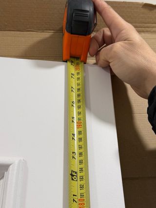 Puerta lacada en blanco