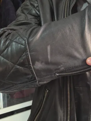 Chaqueta Biker Piel Mango Man Talla L