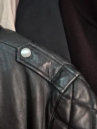 Chaqueta Biker Piel Mango Man Talla L