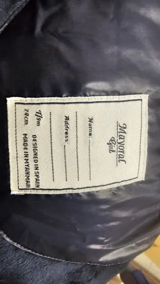 Chaquetón niño t. 9 meses Mayoral