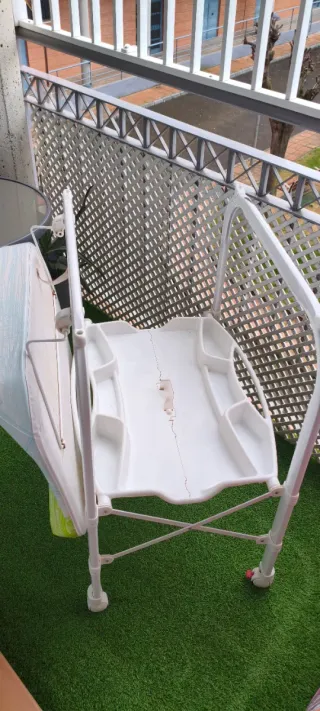 Cambiador vestidor bañera bebé plegable