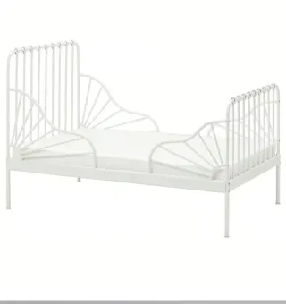 Cama extensible blanca 80x200 cm