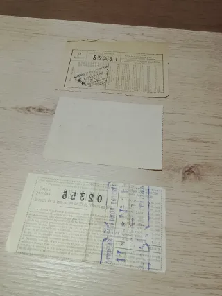 Lotería Nacional Billetes Antiguos